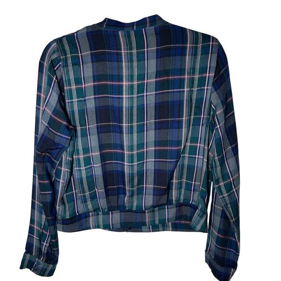 Kut from the Kloth Women's Plaid Long Sleeve Plaid Button Up Size Medium‎ - Picture 5 of 7
